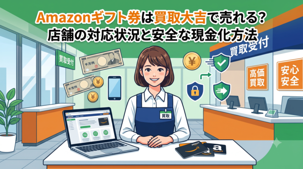 Amazonギフト券は買取大吉で売れる？店舗の対応状況と安全な現金化方法